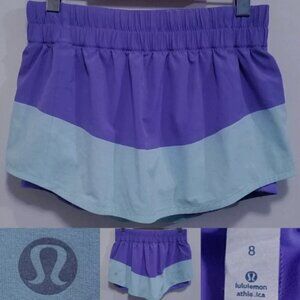 Lululemon Breeze By Skort 8 Medium Women's Aquamarine Power Skirt Run Purple